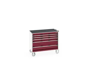 ladekast HxBxD 880x1050x650mm 5laden romp RAL7035 front RAL3004 - 8