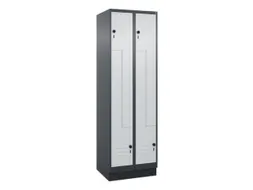 Z-garderobekast,HxBxD 1950x600x500mm,vak B 150/300mm,draaigrendel