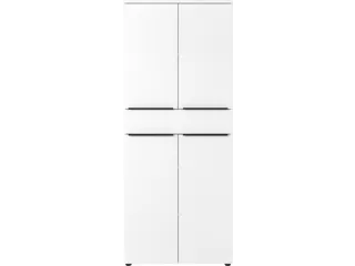 dossierkast,HxBxD 1970x810x400mm,4xhouten vloer,4ordnerhoogte,romp wit - 2