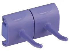 Vikan Hygiene Dubbele Haak voor Hi-Flex Wandhouder Paars