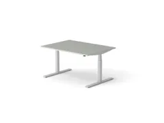 Elektrisch ihv bureau HxBxD 640-1300x1400x1000mm blad grijs