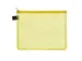 etui A5 PVC-vrij geel transparant met ritssluiting