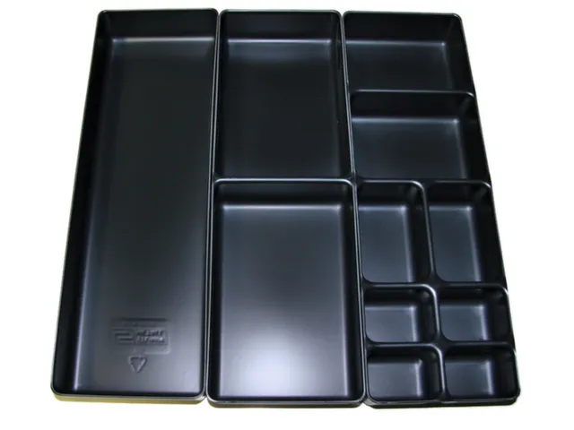 Ladenindelingsset Kunststof Zwart