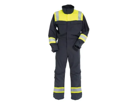 Tranemo 601181 coverall, geel/marineblauw, maat 3XL, per stuk