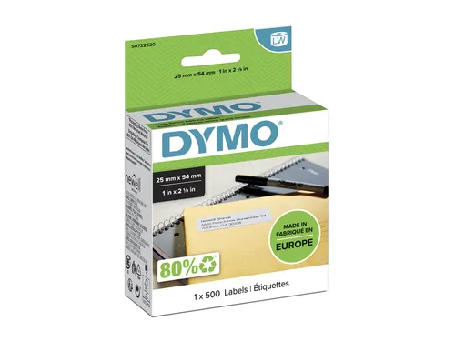 Etiket Dymo 11352 Labelprint Retouradres 25x54mm