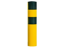 Aanrijd-Beschermpaal Staal 1200x273mm Om In Te Betonneren Met Kapje