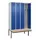 locker met bank,voor scheiding van kleding,HxBxD 2120x1200x815mm,4vak