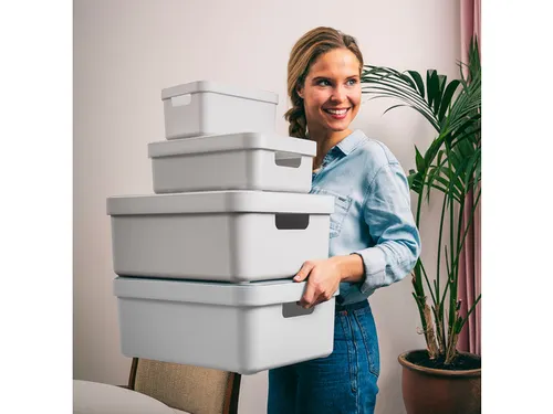 Sigma Home opbergbox 9L wit - 35x24,6x12,2cm