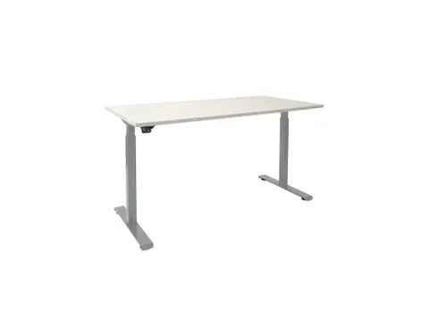 Elektrisch Verstelbaar Bureau Krijtwit 2 Motoren 160x80cm Frame Alu
