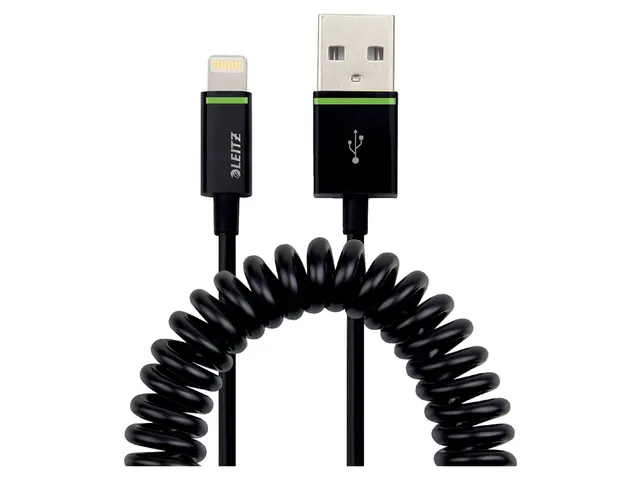 Câble Leitz USB Lightning-A 1 mètre noir