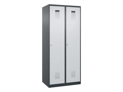 locker voor scheiding van kleding,HxBxD 1850x800x500mm,2vak