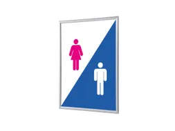 Kliklijst A1 complete set met print Toilet man/vrouw