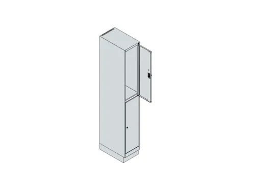 dubbeldekse locker,HxBxD 1950x300x500mm,1x2vak.,vak B 300mm