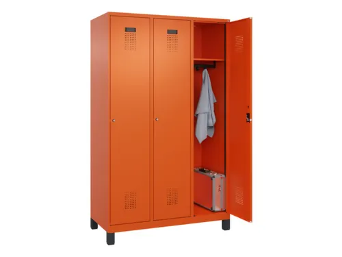 locker,HxBxD 1950x1200x500mm,3vak,vak B 400mm,cil.-slot,voeten