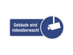 aanwijzingsbord,Gebouw heeft videbewaking,PVC,om te verlijmen