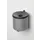 Wandasbak 2.4 liter HxØ 160x155mm Zilverkleurig Staal