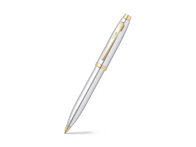 Balpen SHEAFFER 100 E9340 Bright chrome gold tone
