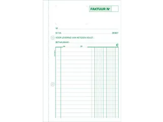 Exacompta Facturen, Ft 21 X 13,5 Cm, Dupli, Verticaal, Nederlandstalig - 2
