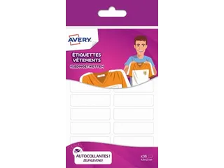 Family kledingetiketten 45 x 13 cm wit 36 etiketten - 1