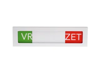 Premium Schuifbord Wit Vrij Bezet Groen Rood 150x40mm - 2