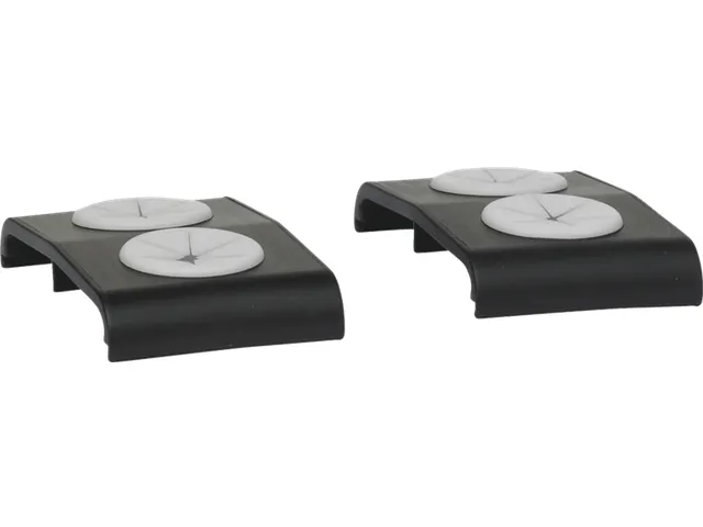 ErgoClean 380100 wisdoekklemmen set van 2, zwart-wit kunststof