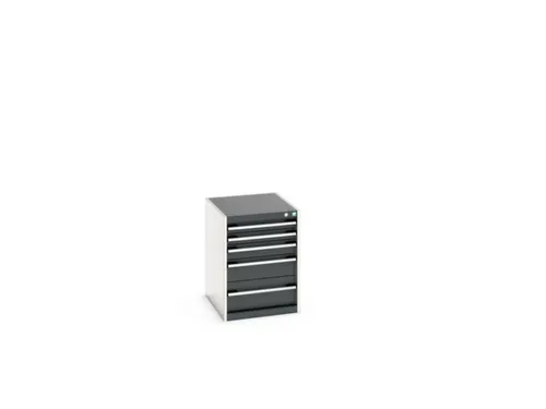 ladekast HxBxD 700x525x650mm 5laden romp RAL7035 front RAL7016