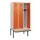 locker met bank,HxBxD 1950x900x815mm,3vak,vak B 300mm,cilinderslot