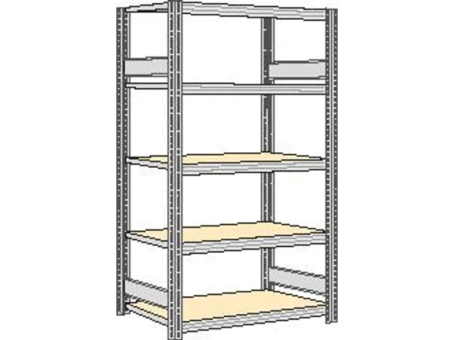 magazijnstelling,grondveld,HxBxD 2000x1341x526mm,vakl. 250kg