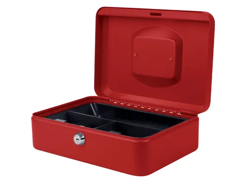 Geldkist Pavo 250x180x90mm rood