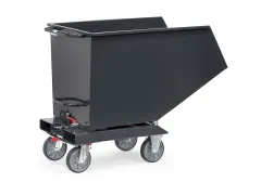 Afvalbakken 4702a Ral7016 750kg Aftapkraan