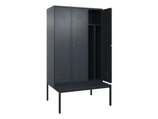 locker voor scheiding van kleding,HxBxD 2120x1200x815mm,3vak - 2