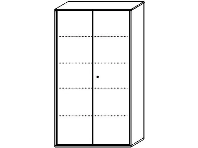 kantoorkast,HxBxD 1920x1200x430mm,decor romp beuken,decor front noten