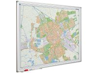 Landkaart Bord 100x130cm Softline Profiel 8mm Groningen