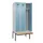 locker met bank,voor scheiding van kleding,HxBxD 2120x900x815mm,3vak