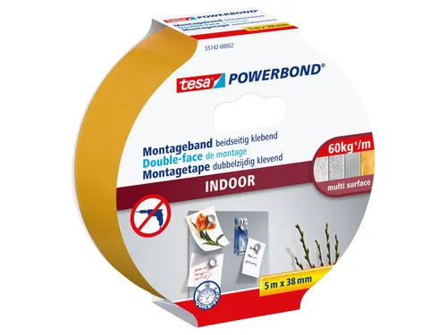 Powerbond Tesa 55742 montagetape indoor 38mmx5m