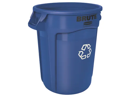 Ronde Brute container 121.1 liter Blauw Rubbermaid