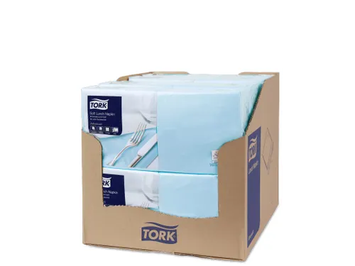 Tork 477871 Soft Lunchservet Advanced Lichtblauw 33x33cm