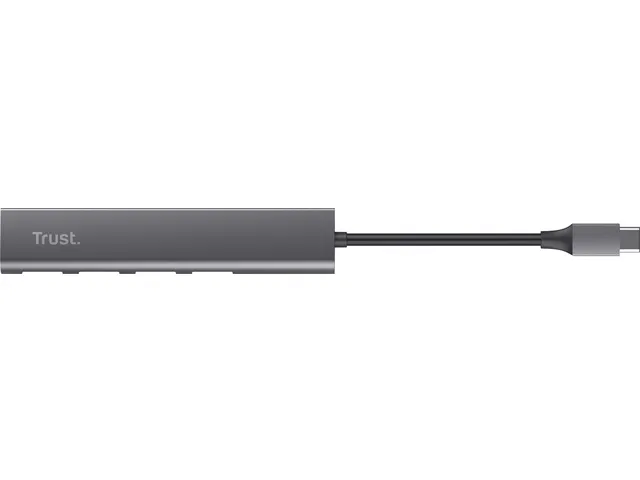 Hub Trust Halyx 4-port USB-C zilver