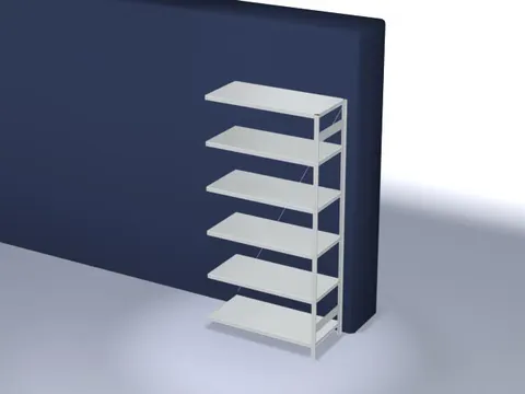 systeemstelling,aanbouwveld,HxBxD 2500x1310x635mm,vakl. 330kg