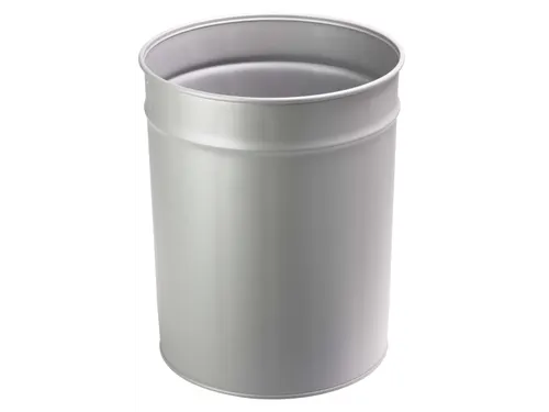 Prullenbak 20 Liter Metaal Zilver