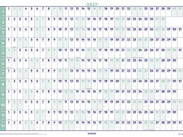 Jaarplanner 2027, Ft 59 X 82 Cm
