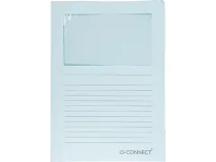 L-Map Met Venster A4 120 Grams 100 stuks Lichtblauw