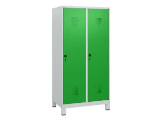 schoollocker,HxBxD 1630x800x500mm,2vak,vak B 400mm,draaigrendel,voeten - 2