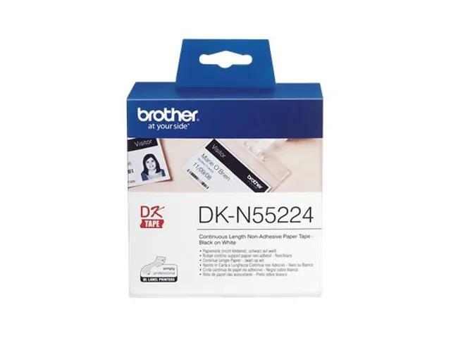 Etiket Brother DK-N55224 54mm 30-meter wit papier niet kleef