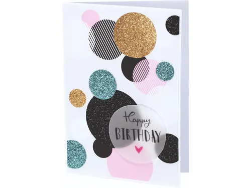 Glitterkarton Folia 174x245mm 6 vel basis assorti