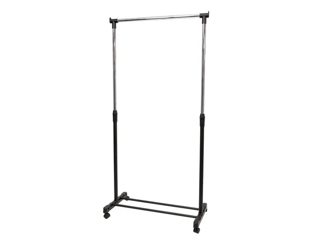 JACK verrijdbaar kledingrek 82 x 42 x 103 cm zwart / chroom