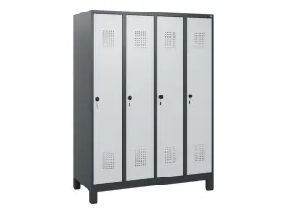schoollocker,HxBxD 1630x1200x500mm,4vak,vak B 300mm,draaigrendel - 2