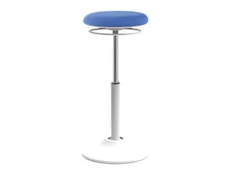 Zit-Sta Kruk Mango Wit/Blauw Ergonomisch & Verstelbaar