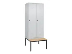 locker voor scheiding van kleding,HxBxD 2120x800x815mm,2vak