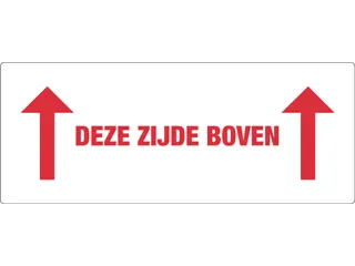 Etiket Deze Zijde Boven 150x60mm rol 500 stuks - 1